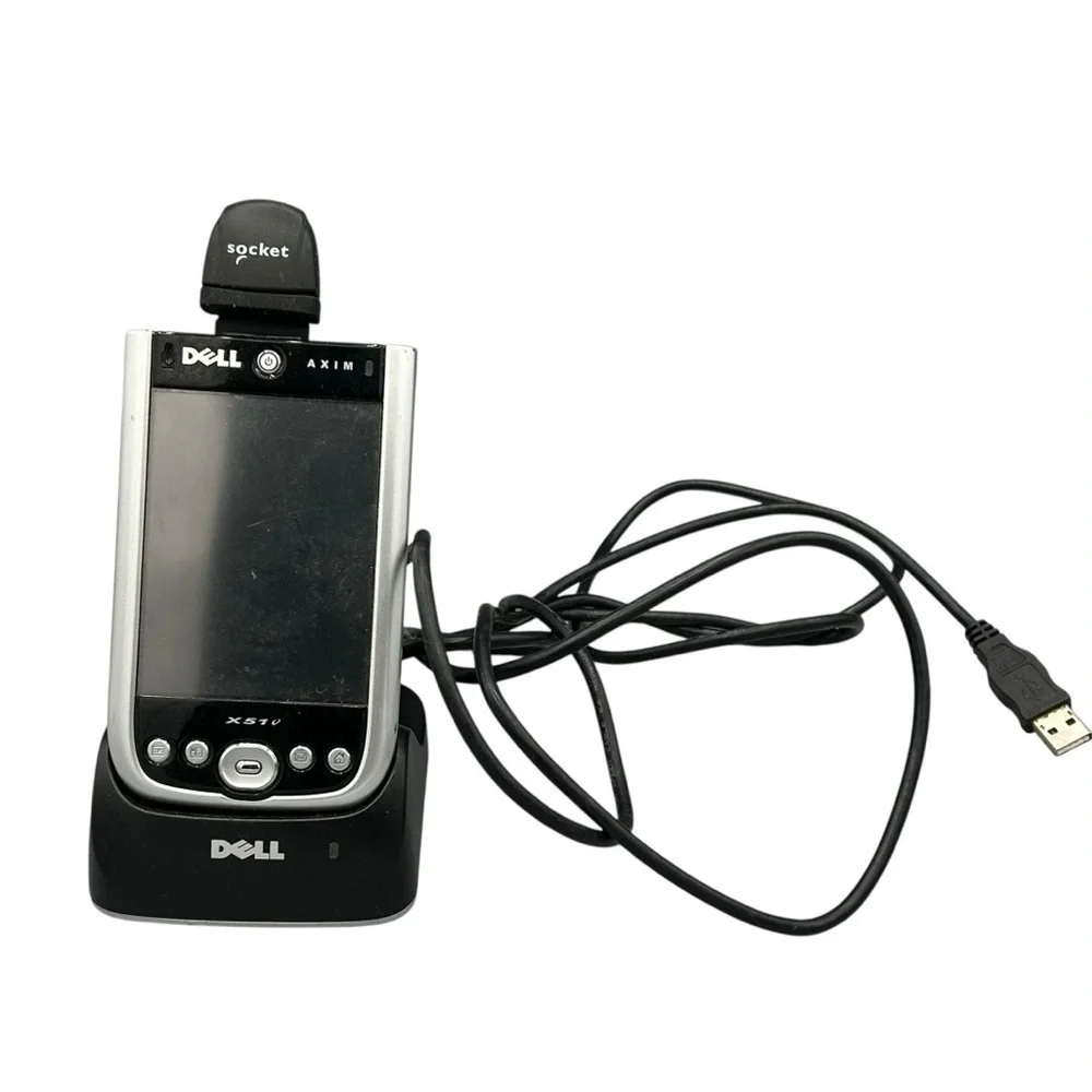 Dell Axim X51 PDA Lot w Dock & Scan Cards